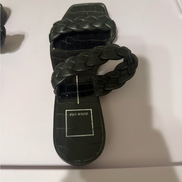 Dolce Vita Black leather Braided Indy sandal size 6 - Picture 4 of 5